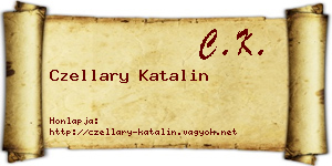 Czellary Katalin névjegykártya